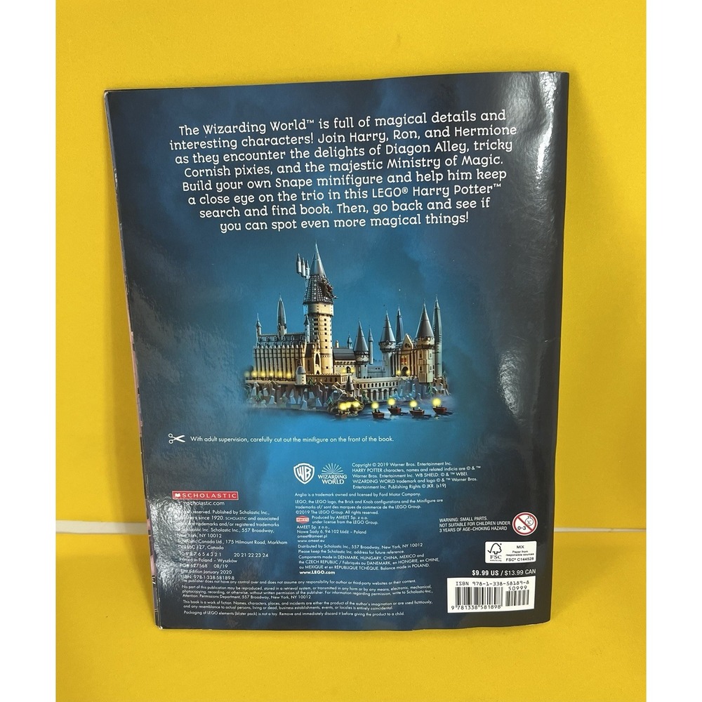 Lego Harry Potter: A Magical Search And Find Adventure w/mini-figure Scholastic - Picture 6 of 6